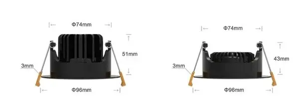 LCB LED Inbouwspot 95mm - IP65 Zwart Verzonken - 5W 420Lm - 2200K/3000K - DTW  822 - 830 Dim To warm  |  Zaagmaat 80mm - Dimtone Dimbaar 230v LCB LED Inbouwspot 95mm - IP65 Zwart Verzonken - 5W 420Lm - 2200K/3000K - DTW  822 - 830 Dim To warm  |  Zaagmaat 80mm - Dimtone Dimbaar 230v