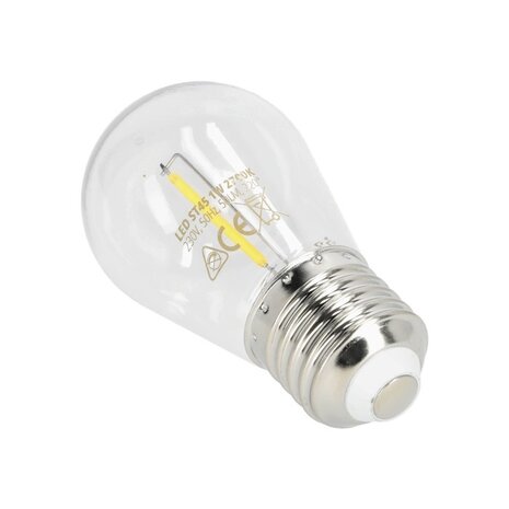 LCB LED E27 - 1W 50lm - 2700K warm wit licht - PVC