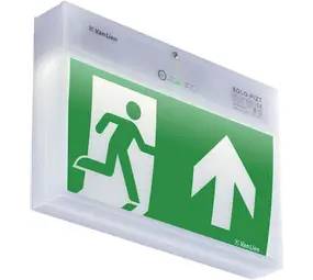 VanLien Noodverlichting: Vluchtwegsignalering  voor elk kantoor LED Noodverlichting Plafondopbouw armatuur IP54 - Continu - 3W 5000K | Zelftest - Type SOLO-P/ZT
