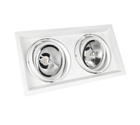 Spectrum LED Inbouwspot Maxi DUE - GU10 AR111 - excl. LED spot - wit Spectrum LED Inbouwspot Maxi DUE - GU10 AR111 - excl. LED spot - wit