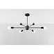 Sollux Lighting Kroonluchter LANGO 6 Zwart - 6x E27 - max. 6x60W - excl. LED's Sollux Lighting Kroonluchter LANGO 6 Zwart - 6x E27 - max. 6x60W - excl. LED's