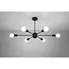 Sollux Lighting Kroonluchter LANGO 6 Zwart - 6x E27 - max. 6x60W - excl. LED's Sollux Lighting Kroonluchter LANGO 6 Zwart - 6x E27 - max. 6x60W - excl. LED's