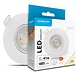 Modee LED inbouwspot Wit- 4,9W vervangt 41W - 480lm - 4000K - Kantelbaar - Niet Dimbaar - D90xH22mm Modee LED inbouwspot Wit- 4,9W vervangt 41W - 480lm - 4000K - Kantelbaar - Niet Dimbaar - D90xH22mm