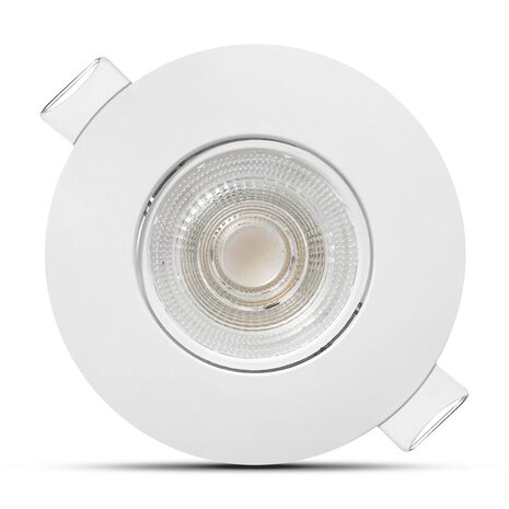Modee LED inbouwspot Wit- 4,9W vervangt 41W - 480lm - 4000K - Kantelbaar - Niet Dimbaar - D90xH22mm Modee LED inbouwspot Wit- 4,9W vervangt 41W - 480lm - 4000K - Kantelbaar - Niet Dimbaar - D90xH22mm