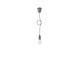 Sollux Lighting Hanglamp DIEGO 1 grijs - 1x E27 - max. 60 W - exclusief LED's Sollux Lighting Hanglamp DIEGO 1 grijs - 1x E27 - max. 60 W - exclusief LED's