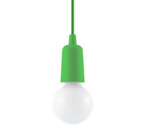 Sollux Lighting Hanglamp DIEGO 1 groen - 1x E27 Sollux Lighting Hanglamp DIEGO 1 groen - 1x E27