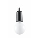 Sollux Lighting Hanglamp DIEGO 1 Zwart - 1x E27 - max. 60 W - exclusief LED's Sollux Lighting Hanglamp DIEGO 1 Zwart - 1x E27 - max. 60 W - exclusief LED's