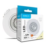 Modee OP=OP LED inbouwot - 4,8W 420lm - 4000K 840 - Inbouwmaat 68x32mm - Buitenmaat 80mm - Rond - Wit - PVC Modee OP=OP LED inbouwot - 4,8W 420lm - 4000K 840 - Inbouwmaat 68x32mm - Buitenmaat 80mm - Rond - Wit - PVC
