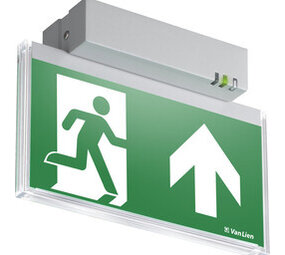 VanLien Noodverlichting: Vluchtwegsignalering  voor elk kantoor LED Noodverlichting Plafondopbouw armatuur IP40 - Continu - 4W 5000K | Zelftest - EVAGO EVA