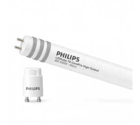 Philips LED Buis T8 CorePro (UN) High Output 8W 900lm - 840 Koel Wit | 60cm - Vervangt 18W Philips LED Buis T8 CorePro (UN) High Output 8W 900lm - 840 Koel Wit | 60cm - Vervangt 18W