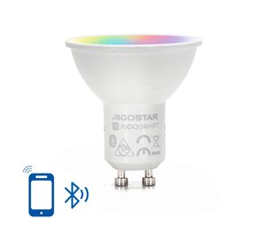 Aigostar LED Smart GU10 -  RGB+CCT 4.9 W - Bluetooth bedienbaar Aigostar LED Smart GU10 -  RGB+CCT 4.9 W - Bluetooth bedienbaar