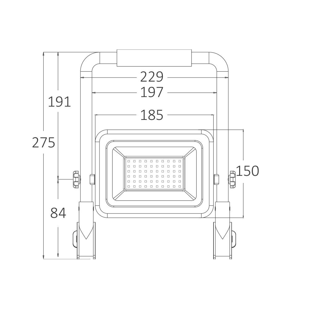 Braytron LED Werklamp - 50W 4200lm - CCT Lichtkleur instelbaar - 200cm aansluitstekker Braytron LED Werklamp - 50W 4200lm - CCT Lichtkleur instelbaar - 200cm aansluitstekker