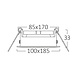 Braytron LED Inbouwspot Duo - 2xGU10 - Zaagmaat 85x170mm - Buitenmaat 100x185 Braytron LED Inbouwspot Duo - 2xGU10 - Zaagmaat 85x170mm - Buitenmaat 100x185