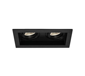 Braytron LED Inbouwspot Duo - 2xGU10 - Zaagmaat 85x170mm - Buitenmaat 100x185
