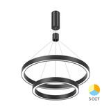 Braytron LED Hanglamp Lina Ring - 65W - CCT 3000K/4000K/6000K - Mat zwart