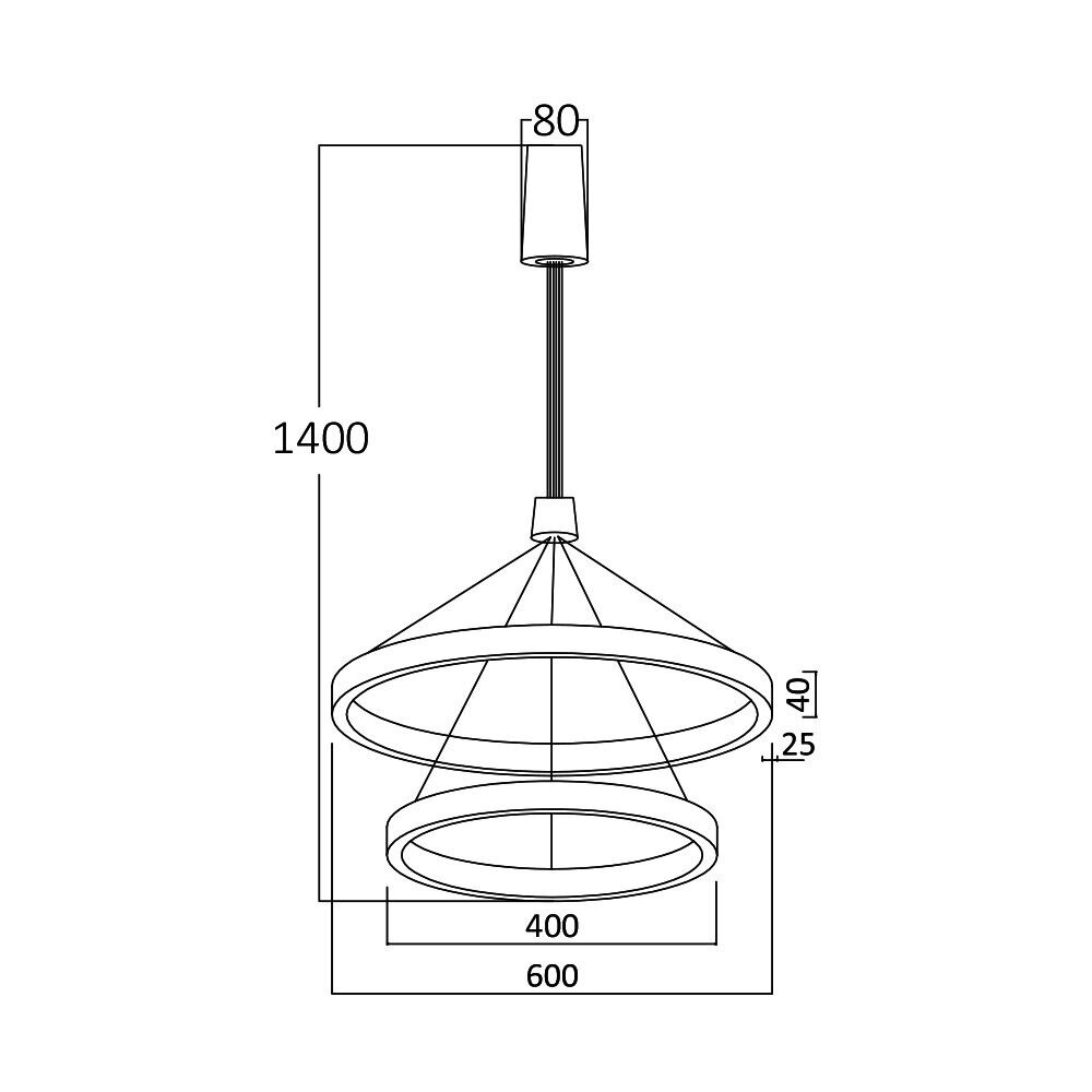Braytron Op=Op LED Hanglamp Lina Ring - 65W - CCT 3000K/4000K/6000K - Mat zwart Braytron Op=Op LED Hanglamp Lina Ring - 65W - CCT 3000K/4000K/6000K - Mat zwart