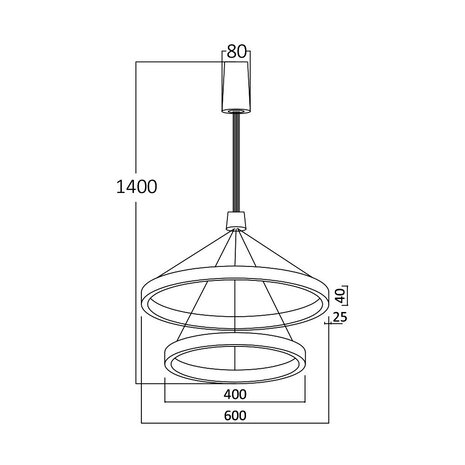 Braytron Op=Op LED Hanglamp Lina Ring - 65W - CCT 3000K/4000K/6000K - Mat zwart Braytron Op=Op LED Hanglamp Lina Ring - 65W - CCT 3000K/4000K/6000K - Mat zwart