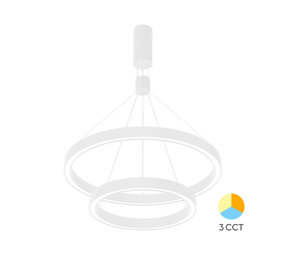 Braytron LED Hanglamp Lina Ring - 65W - CCT 3000K/4000K/6000K - Wit Braytron LED Hanglamp Lina Ring - 65W - CCT 3000K/4000K/6000K - Wit