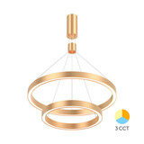 Braytron LED Hanglamp Lina Ring - 65W - CCT 3000K/4000K/6000K - Goud Braytron LED Hanglamp Lina Ring - 65W - CCT 3000K/4000K/6000K - Goud