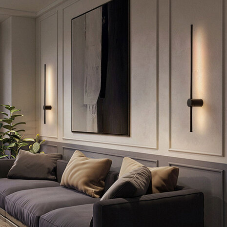 Braytron LED Wandlamp Tiny - 16W 1160lm - 3000K - IP20 - Mat zwart - WL800 Braytron LED Wandlamp Tiny - 16W 1160lm - 3000K - IP20 - Mat zwart - WL800