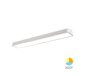 Braytron LED Plafond Paneel - 45W 4650lm - 120x20x6cm - CCT - Wit - Aluminium Braytron LED Plafond Paneel - 45W 4650lm - 120x20x6cm - CCT - Wit - Aluminium