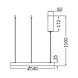 Braytron LED Hanglamp Bella Ring - 46W 4260lm - Ø580mm - CCT 3000K/4000K/6000K - Mat zwart - A Braytron LED Hanglamp Bella Ring - 46W 4260lm - Ø580mm - CCT 3000K/4000K/6000K - Mat zwart - A