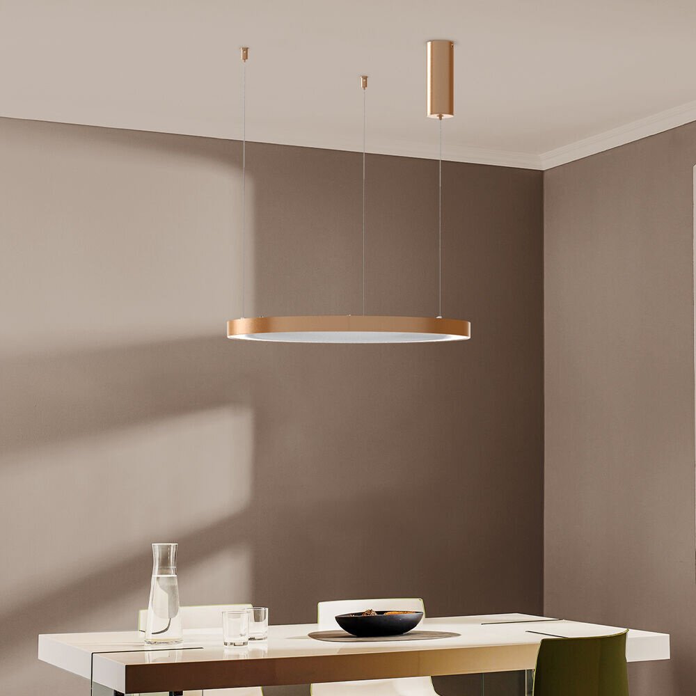 Braytron Op=Op LED Hanglamp Bella Ring - 46W 4260lm - Ø580mm - CCT 3000K/4000K/6000K - Goud - A Braytron Op=Op LED Hanglamp Bella Ring - 46W 4260lm - Ø580mm - CCT 3000K/4000K/6000K - Goud - A