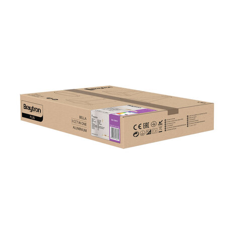 Braytron Op=Op LED Hanglamp Bella Ring - 46W 4260lm - Ø580mm - CCT 3000K/4000K/6000K - Goud - A Braytron Op=Op LED Hanglamp Bella Ring - 46W 4260lm - Ø580mm - CCT 3000K/4000K/6000K - Goud - A
