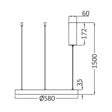 Braytron LED Hanglamp Bella Ring - 46W 4260lm - Ø580mm - CCT 3000K/4000K/6000K - Goud - A Braytron LED Hanglamp Bella Ring - 46W 4260lm - Ø580mm - CCT 3000K/4000K/6000K - Goud - A