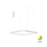 Braytron LED Hanglamp Bella Ring - 36W 4260lm - 480x480mm - CCT 3000K/4000K/6000K - Wit