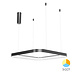 Braytron LED Hanglamp Bella Ring - 46W 4260lm - 580x580mm - CCT 3000K/4000K/6000K - Mat zwart - A Braytron LED Hanglamp Bella Ring - 46W 4260lm - 580x580mm - CCT 3000K/4000K/6000K - Mat zwart - A