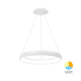 Braytron LED Hanglamp Bella Ring - 46W 4260lm - Ø580mm - CCT 3000K/4000K/6000K - Wit - B