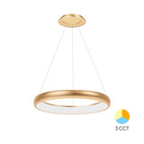 Braytron LED Hanglamp Bella Ring - 46W 4260lm - Ø580mm - CCT 3000K/4000K/6000K - Goud - B
