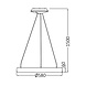 Braytron LED Hanglamp Bella Ring - 46W 4260lm - Ø580mm - CCT 3000K/4000K/6000K - Goud - B Braytron LED Hanglamp Bella Ring - 46W 4260lm - Ø580mm - CCT 3000K/4000K/6000K - Goud - B