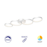 Braytron LED Plafondlamp Nela - 60W DIM 6050lm - CCT 3000K/4000K/6000K - Wit - incl. afstandsbediening