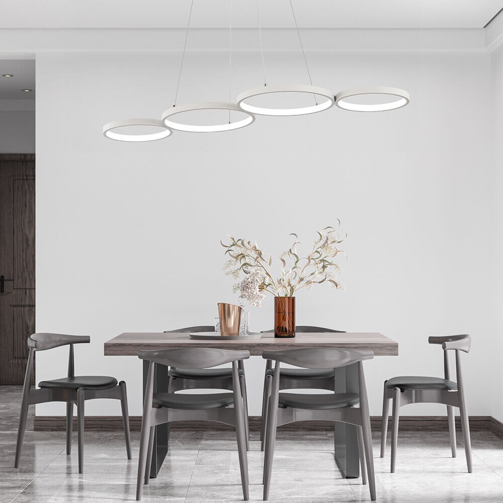 Braytron LED Hanglamp Nela - 60W DIM 6050lm - CCT 3000K/4000K/6000K - Wit - incl. afstandsbediening Braytron LED Hanglamp Nela - 60W DIM 6050lm - CCT 3000K/4000K/6000K - Wit - incl. afstandsbediening