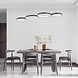 Braytron LED Hanglamp Nela - 60W DIM 6050lm - CCT 3000K/4000K/6000K - Mat zwart - incl. afstandsbediening Braytron LED Hanglamp Nela - 60W DIM 6050lm - CCT 3000K/4000K/6000K - Mat zwart - incl. afstandsbediening