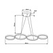 Braytron LED Hanglamp Nela - 60W DIM 6050lm - CCT 3000K/4000K/6000K - Mat zwart - incl. afstandsbediening Braytron LED Hanglamp Nela - 60W DIM 6050lm - CCT 3000K/4000K/6000K - Mat zwart - incl. afstandsbediening