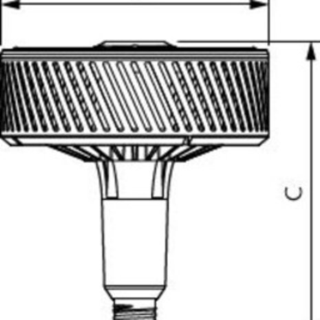 Philips TrueForce LED E40 HPI UN 140W 20000lm 120D - 840 Koel Wit | Vervangt 400W