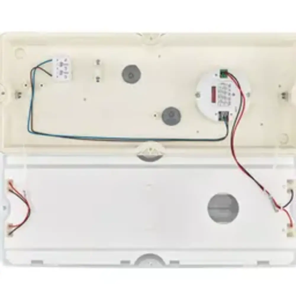 Philips LED Bulkhead - Ledinaire - WL055V - Wit - IP65 - 6w 630lm - 4000K Koel Wit - 374x150mm | Bewegingssensor Philips LED Bulkhead - Ledinaire - WL055V - Wit - IP65 - 6w 630lm - 4000K Koel Wit - 374x150mm | Bewegingssensor