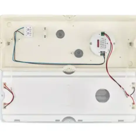 Philips LED Bulkhead - Ledinaire - WL055V - Wit - IP65 - 6w 630lm - 4000K Koel Wit - 374x150mm | Bewegingssensor Philips LED Bulkhead - Ledinaire - WL055V - Wit - IP65 - 6w 630lm - 4000K Koel Wit - 374x150mm | Bewegingssensor