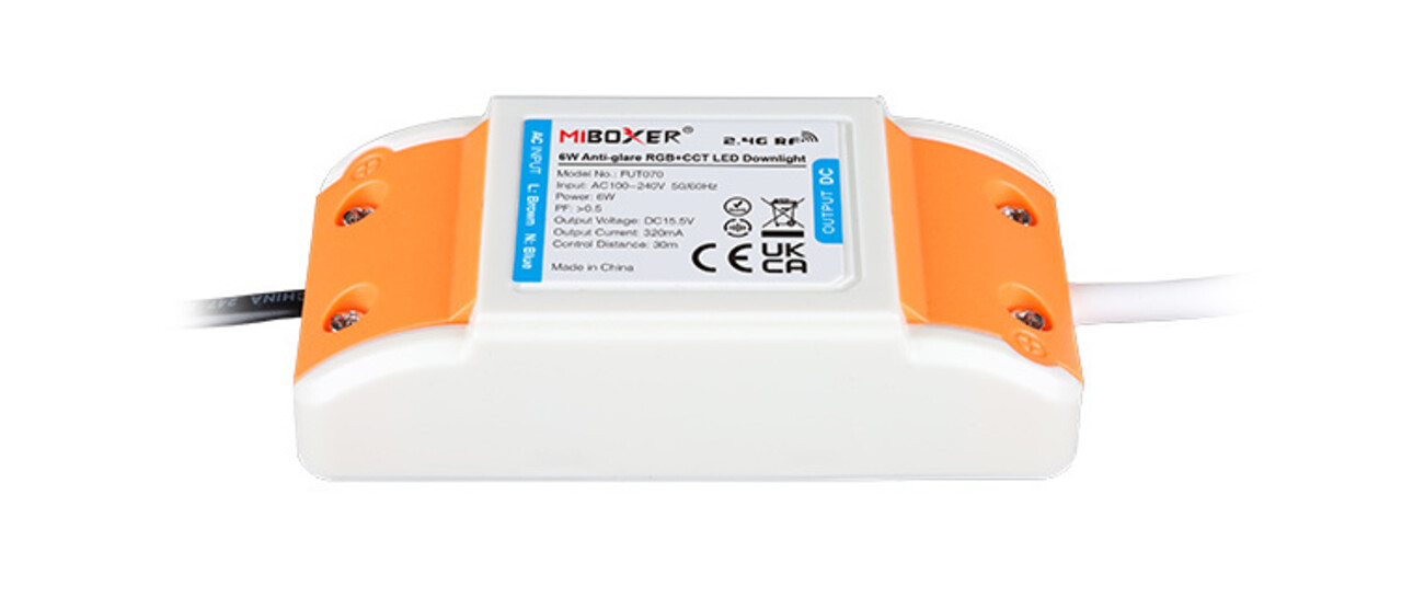 Miboxer LED Inbouwspot - 6W DIM - RGB+CCT - Zaagmaat  90mm - Buitenmaat 118