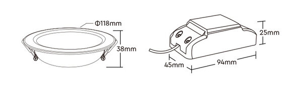 Miboxer LED Inbouwspot - 6W DIM - RGB+CCT - Zaagmaat  90mm - Buitenmaat 118