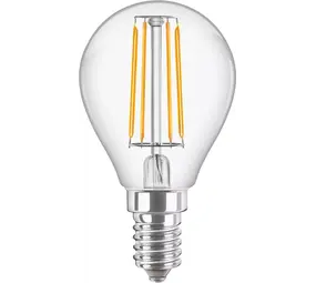 Philips CorePro LED luster E14 Kogel Helder 4.3W 470lm - 827 Zeer Warm Wit | Vervangt 40W - Niet Dimbaar - Energiezuinig LED-alternatief Philips CorePro LED luster E14 Kogel Helder 4.3W 470lm - 827 Zeer Warm Wit | Vervangt 40W - Niet Dimbaar - Energiezuinig LED-alternatief