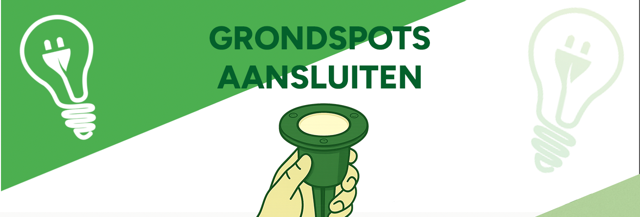 Hoe sluit je meerdere grondspots aan op één stroompunt? Hoe sluit je meerdere grondspots aan op één stroompunt?