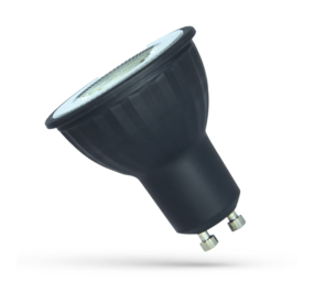 Spectrum LED spot GU10 - 4W - 3000K warm wit licht - 38° lichtspreiding - Zwart Spectrum LED spot GU10 - 4W - 3000K warm wit licht - 38° lichtspreiding - Zwart