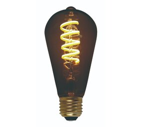 Freelight OP=OP Edison 8W LED Kooldraad Dimbaar 64mm Smoke Freelight OP=OP Edison 8W LED Kooldraad Dimbaar 64mm Smoke