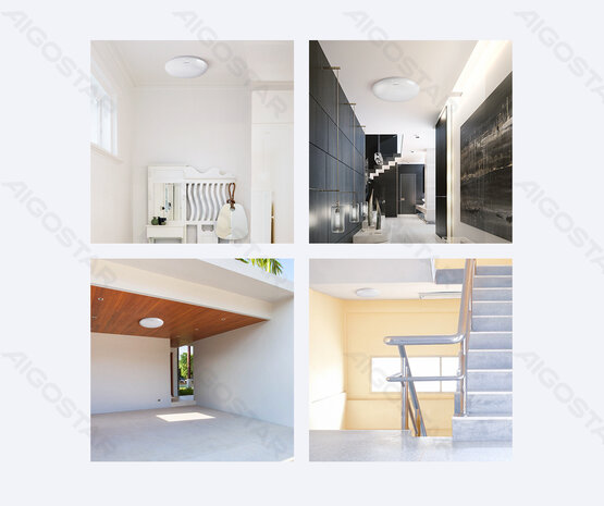 Aigostar LED Plafonnière - 24W 1800lm - 3000K 830 - Bewegingssensor Aigostar LED Plafonnière - 24W 1800lm - 3000K 830 - Bewegingssensor