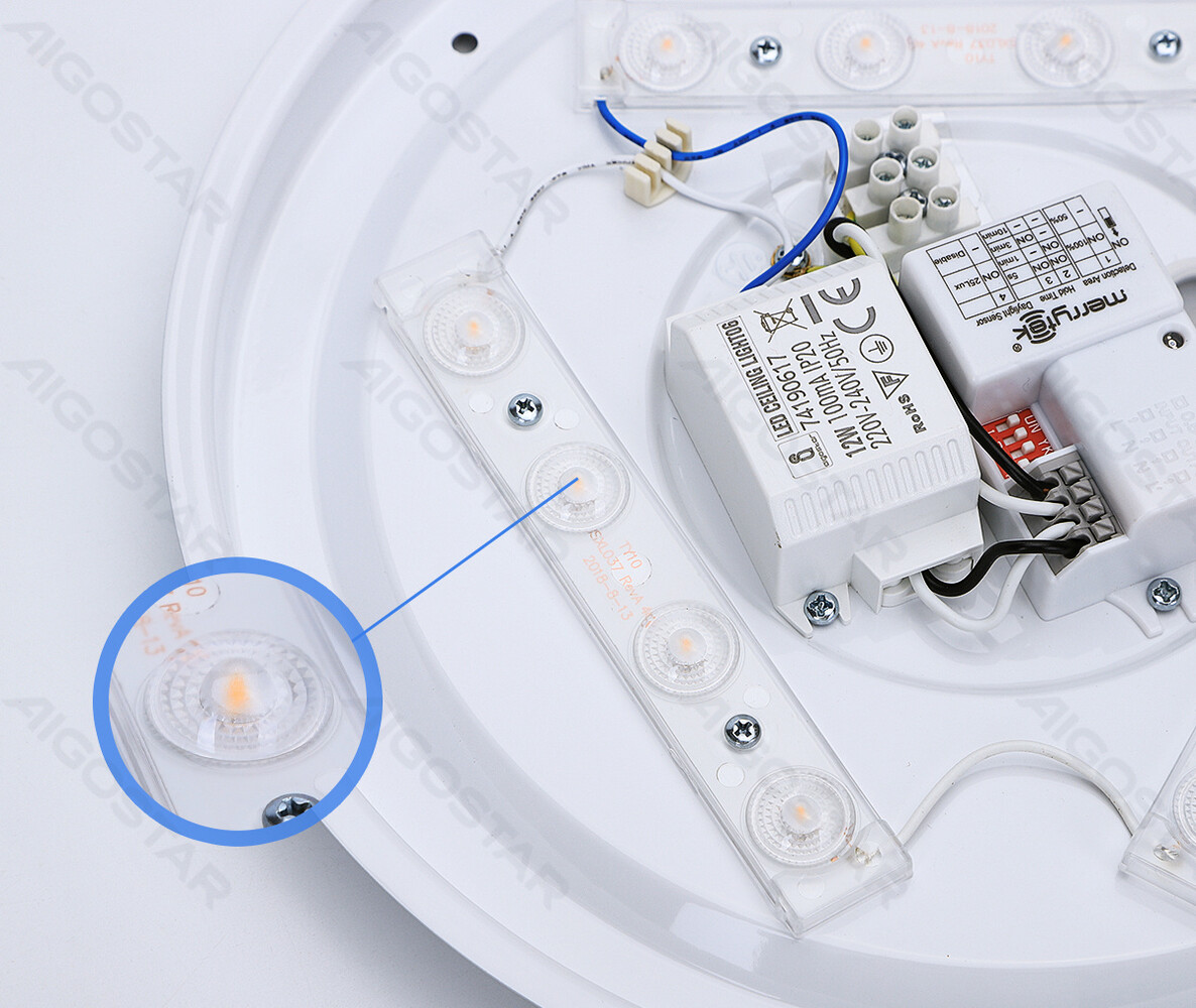 Aigostar LED Plafonnière - 24W 1800lm - 3000K 830 - Bewegingssensor Aigostar LED Plafonnière - 24W 1800lm - 3000K 830 - Bewegingssensor