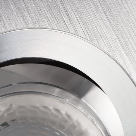 Kanlux LED inbouwspot  - Zaagmaat 80mm - Buitenmaat 90x90mm - Zwart - Chrome - Vierkant